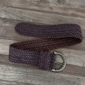 Club Monaco Woven Brown Belt